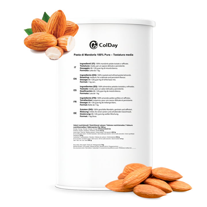 PASTA DI MANDORLA 100% PURA – TOSTATURA MEDIA
