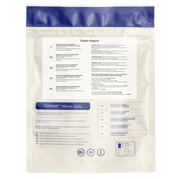 Base per Gelato Vegano – (Cartone)